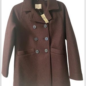 NWT Ann Taylor The Loat Coat. Gorgeous Dark Plum Color